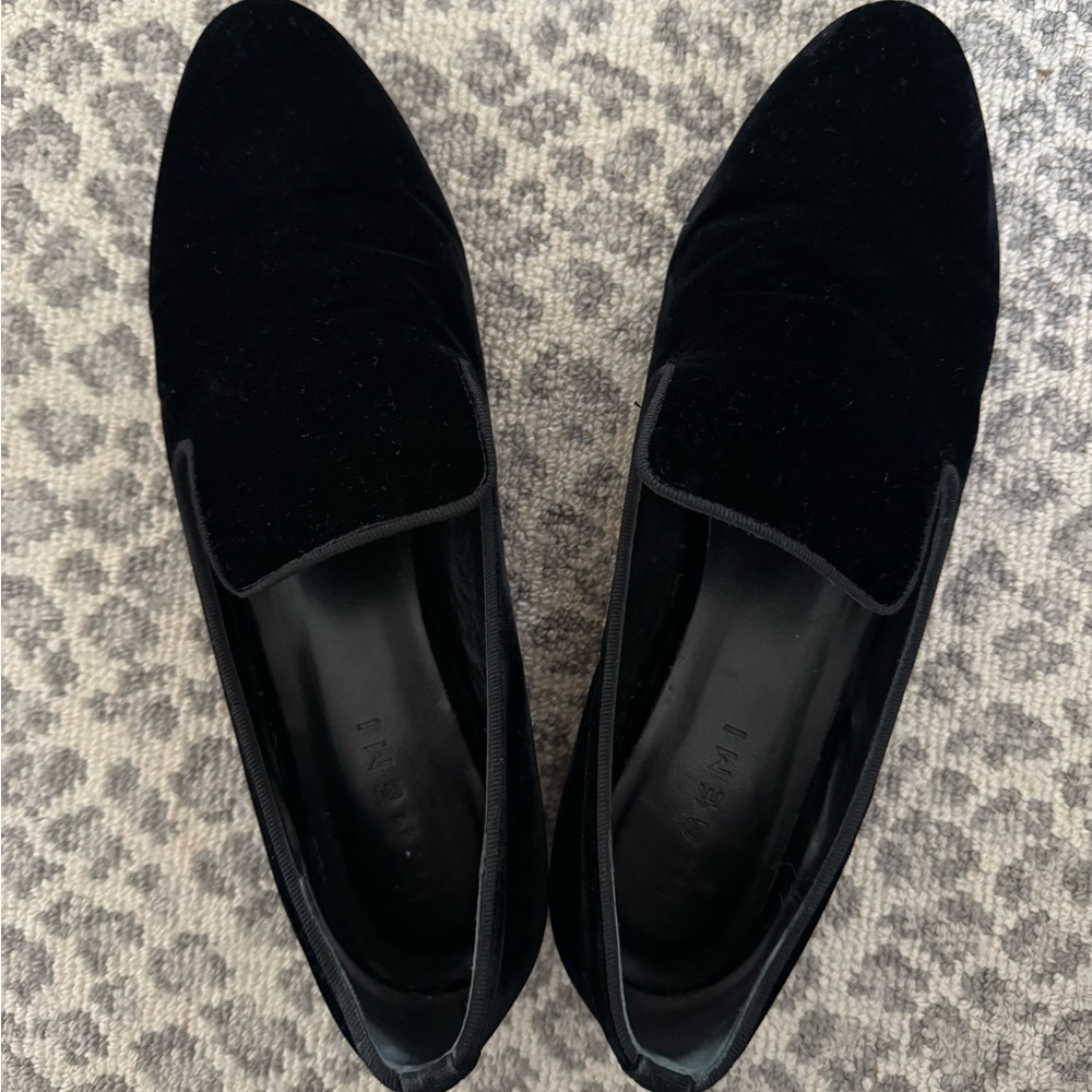 M. Gemi Black Velvet Flats | Sz 9